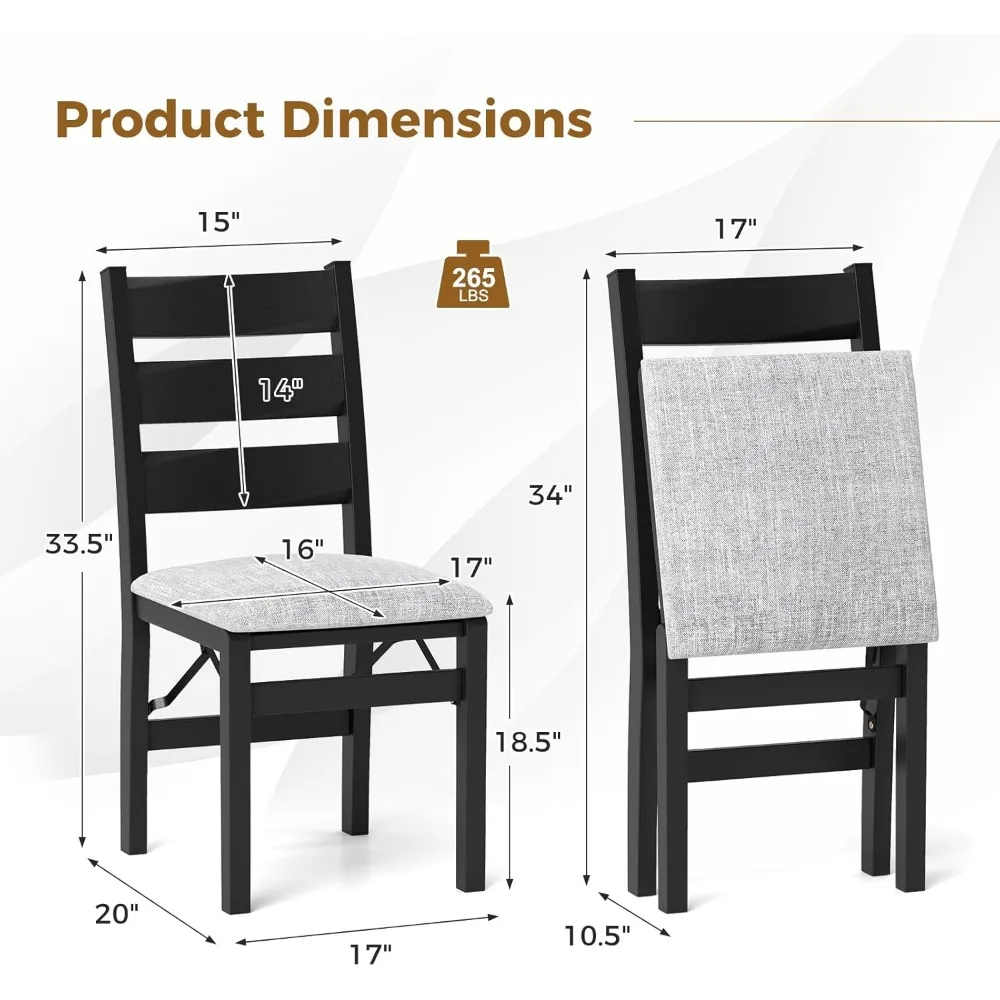 مجموعة كراسي تناول الطعام بمسند ظهر شرائحي منجد، كراسي مطبخ حديثة قابلة للطي مع مقعد مبطن، إطار خشبي مطاطي، مساند للذراعين، Com