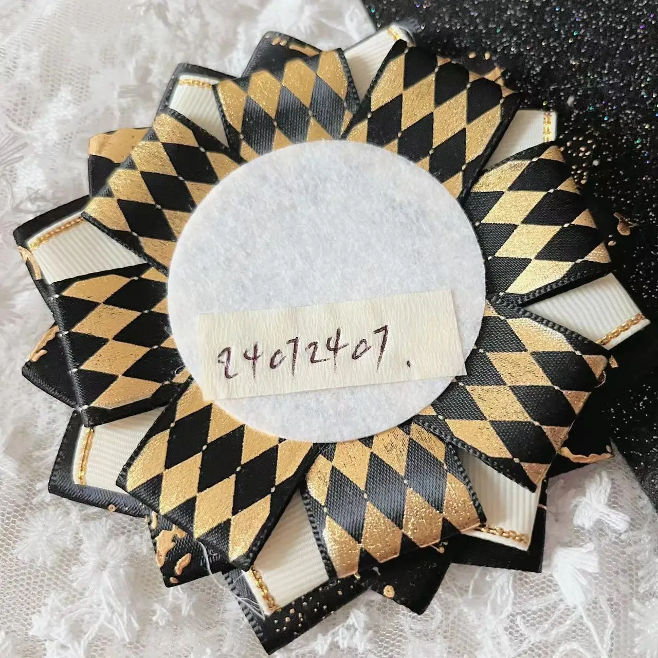 Ita bag Badge Rosette,Ribbon badge holder,Ita bag Accessories,fill Lolita ribbon backpack,Anime cosplay crafts