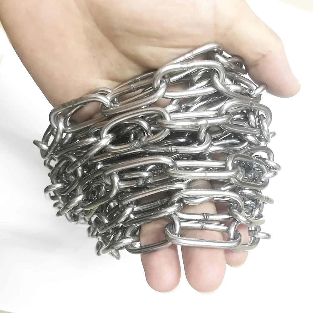 

3mm 304 Stainless Steel Chain 1m 2m 4m 5m 6m 7m 8m 9m 10m Lengthen Outdoor Iron Balcony Clothes Chain Dog Chain