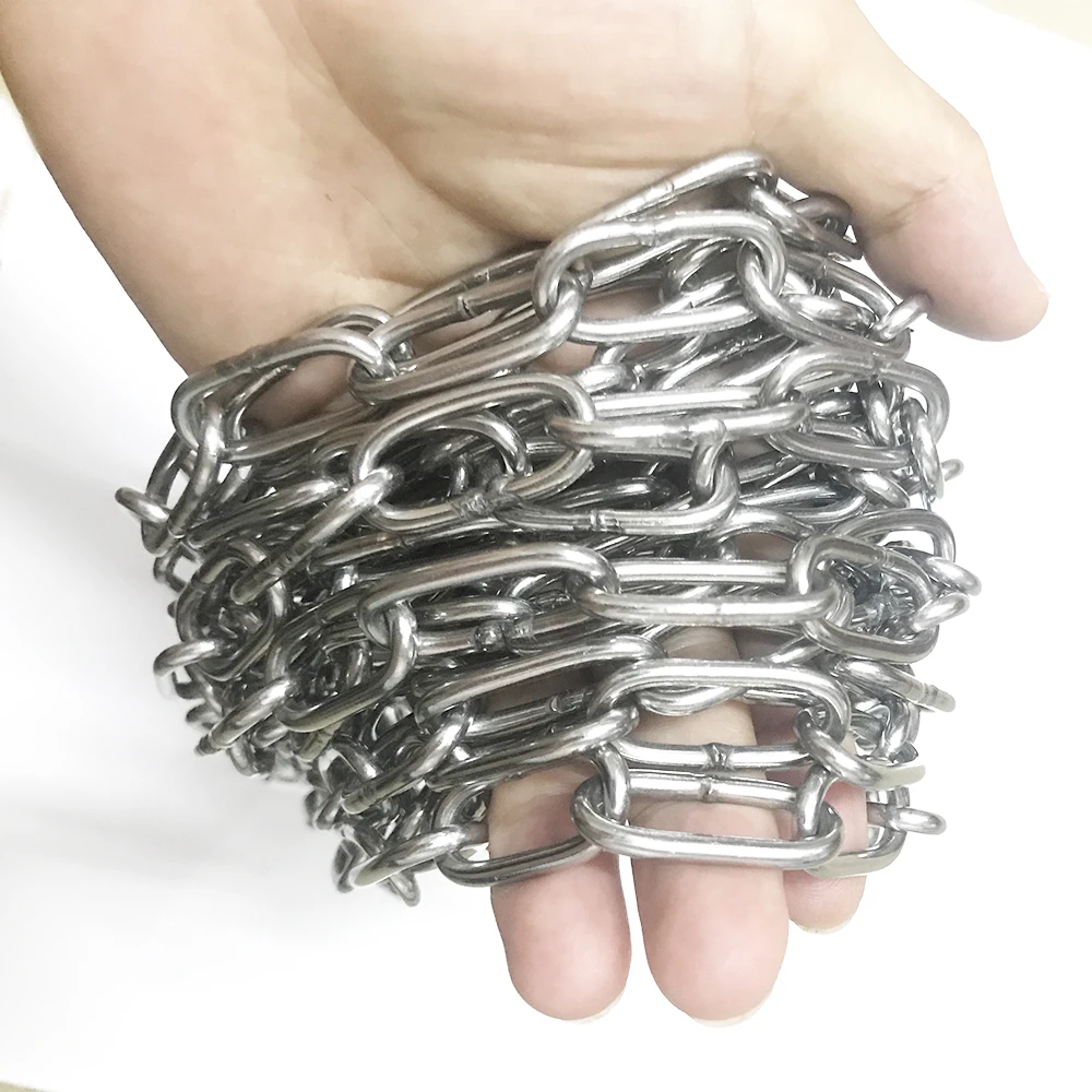 3mm 304 Stainless Steel Chain 1m 2m 4m 5m 6m 7m 8m 9m 10m Lengthen Outdoor Iron Balcony Clothes Chain Dog Chain