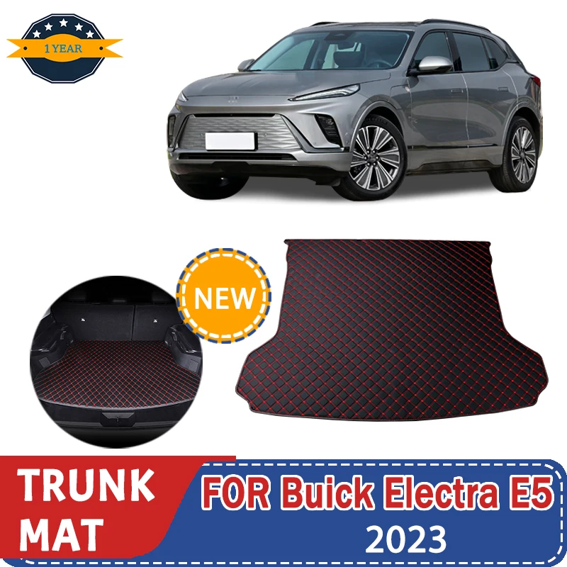 For Buick Electra E5 2023 Artificial Leather Car Trunk Mat Rear Trunk Cargo Protective Mat Car Interior Accessories