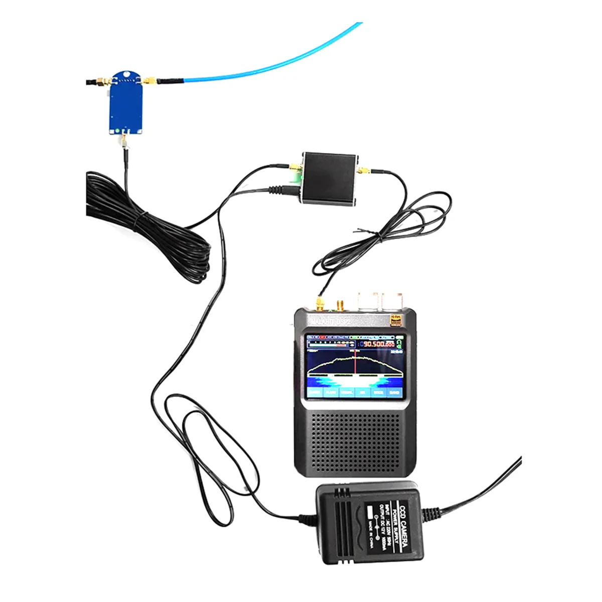 SCLS Fullbands Loop Active Receiving Antenna 50K-500MHz HF AM FM VHF UHF SDR for Radio B85B