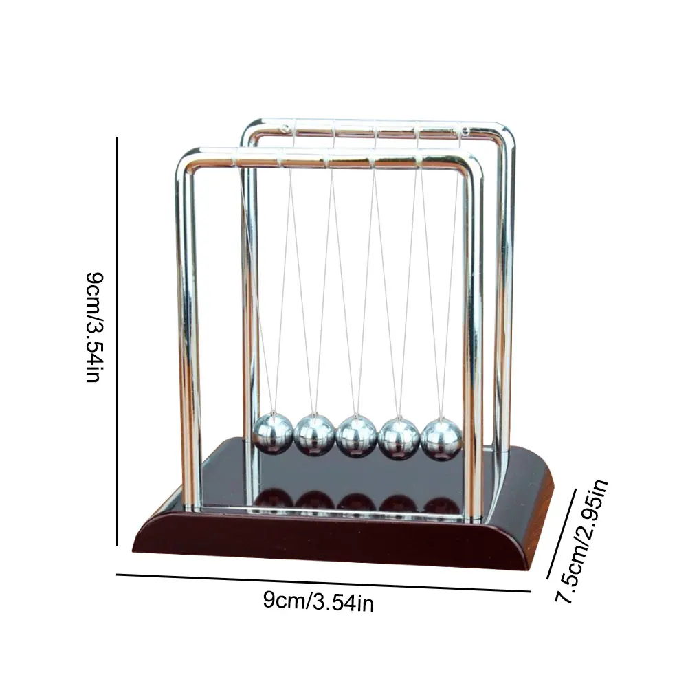 Newtons Cradle Steel Balance Ball  Teaching Supplies Physics Science Pendulum Desk   Gifts Home Decoration view 6
