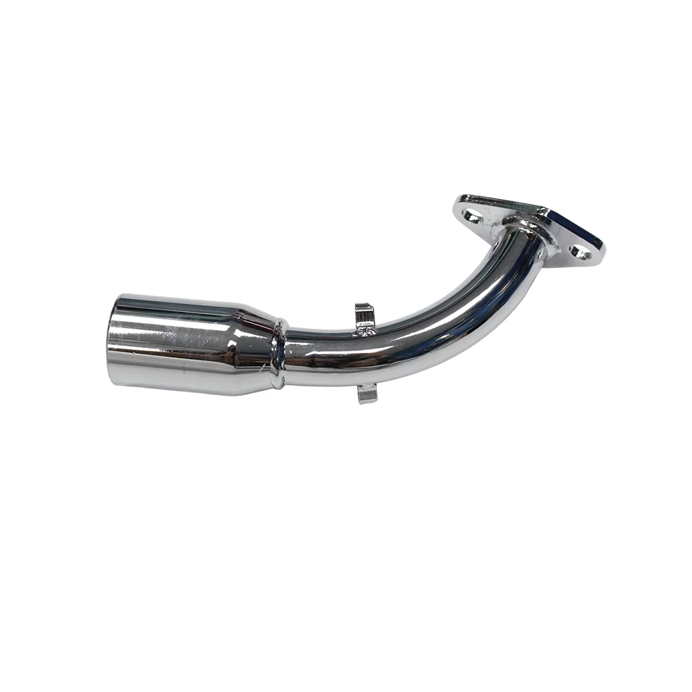 ATV Exhaust Muffler Kit Fit CT200U, Polished Steel Header, Imitation Carbon Fiber Muffler