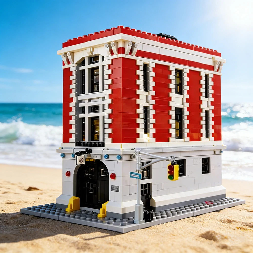 

Хит продаж 2026 года: Конструктор «Штаб пожарной службы Охотников за привидениями», модель для сборки, игрушка для мальчиков, подарок на Рождество и день рождения