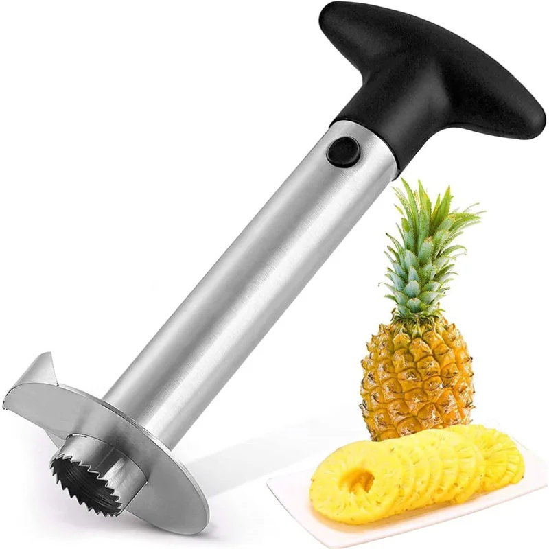 Pineapple Corer Slicer Ananas Peeler Cutter Stainless Steel Pineapple Slicer Peeler Fruit Spiral Cutters Kitchen Gadgets ﻿