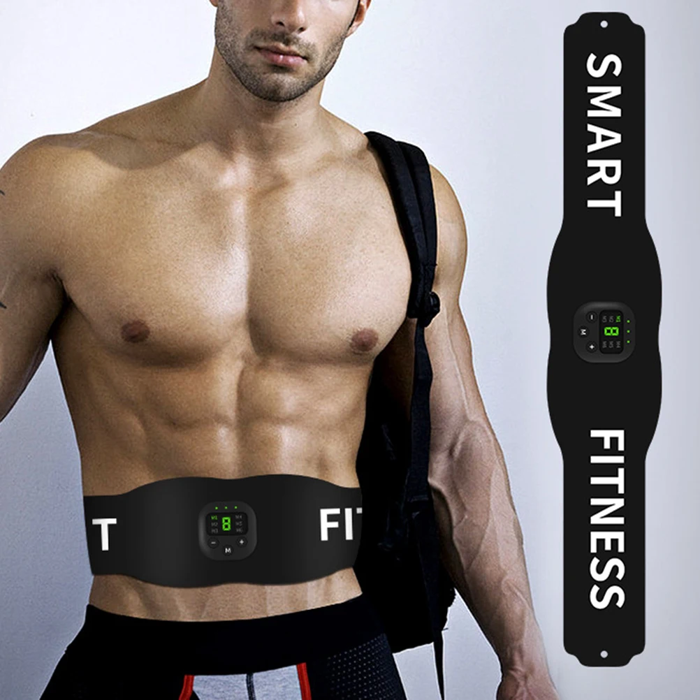 

1Set Fitness Waist Belt for Abdominal Exercise Device for Core Strength and Fat Burning Black Fitness Waist Belt