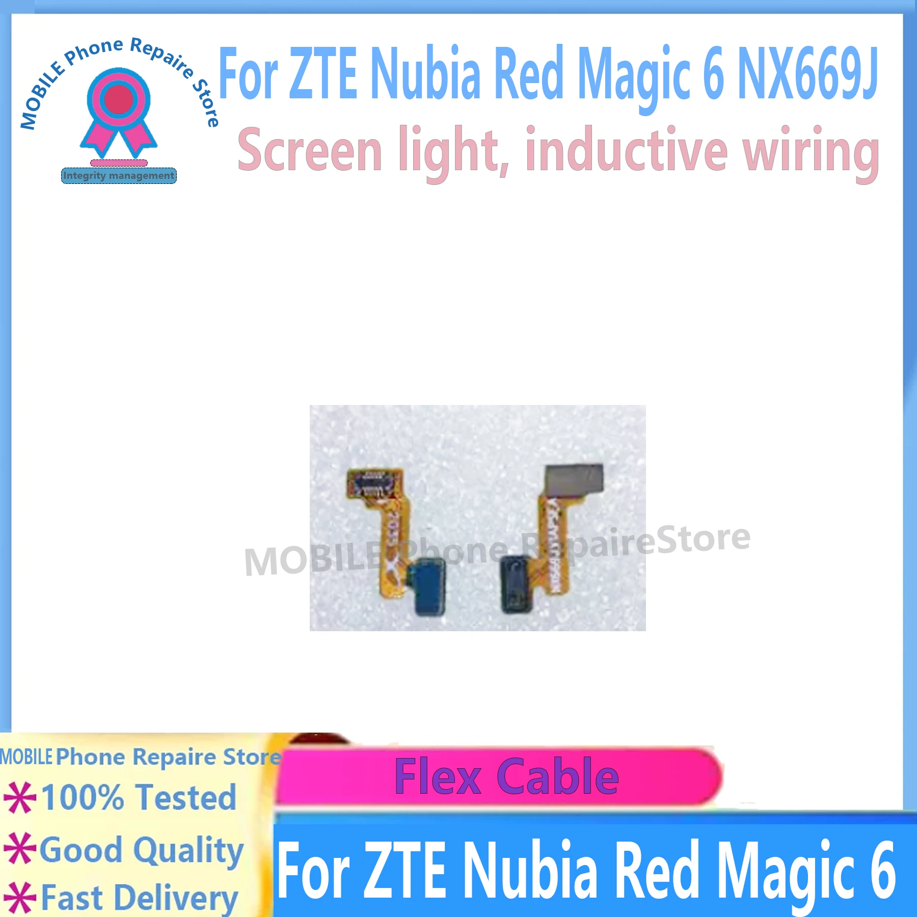 

Гибкий кабель датчика расстояния окружающего света для ZTE nubia Red Magic 6/6S Pro NX669J, оригинал