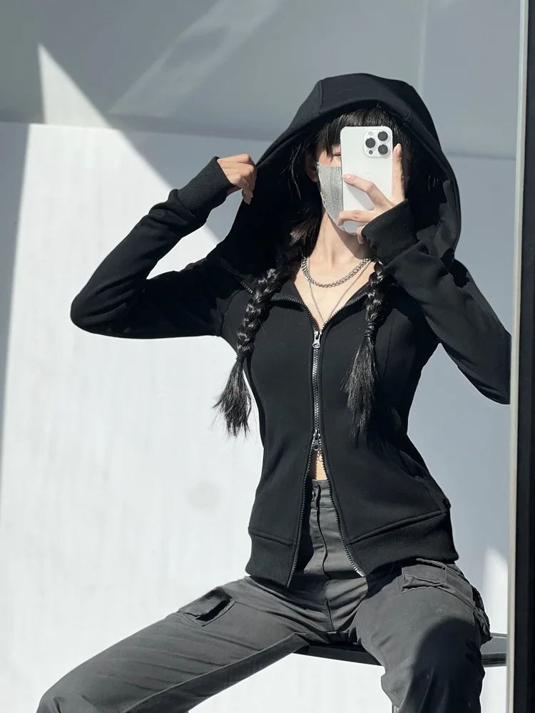 سليم صالح اليوغا هوديي سترة المرأة Faion تنوعا ort الأعلى مزدوجة سستة مفتوحة الجبهة تصميم لباس غير رسمي ربيع 2024