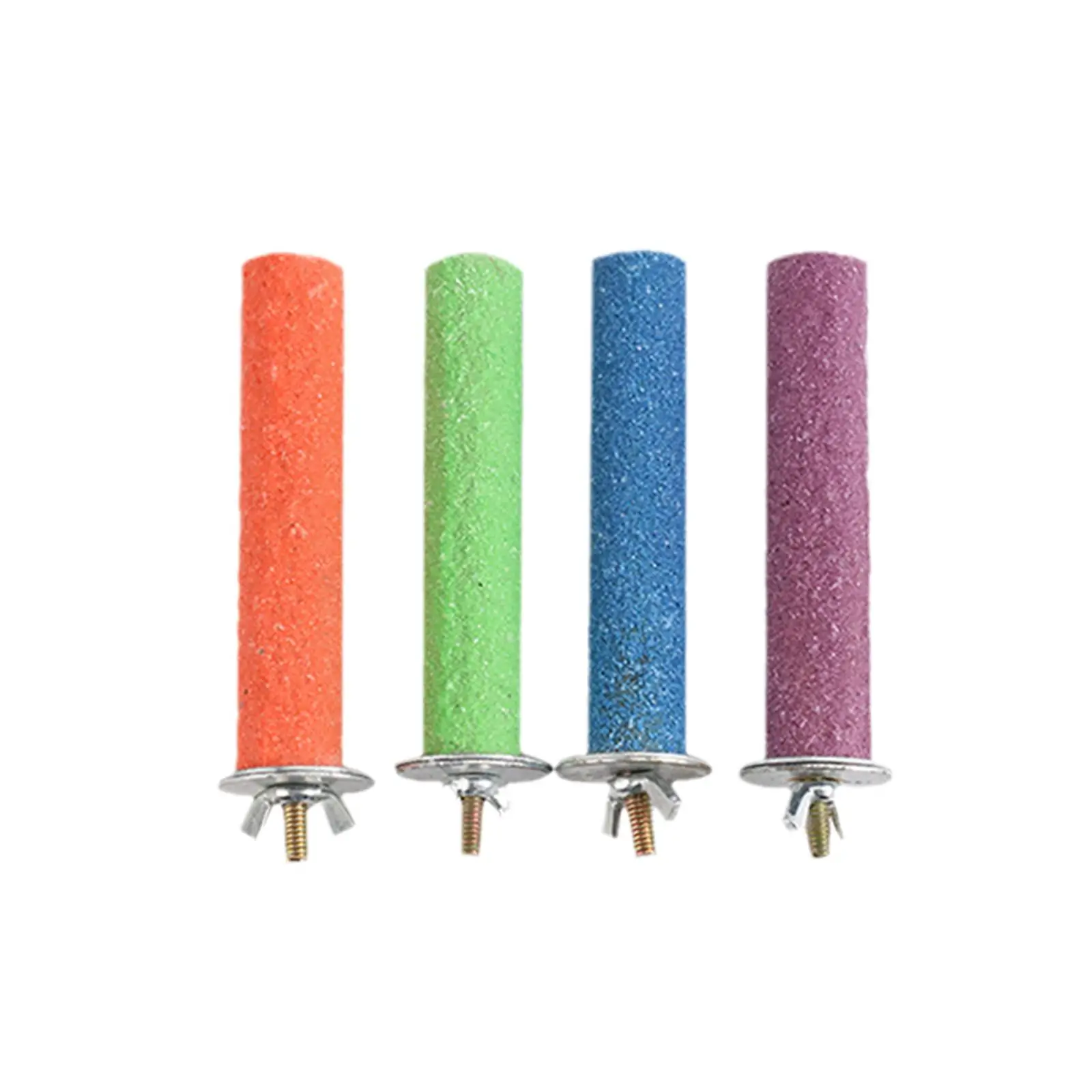 Soporte para percha para pájaros, estante para percha para loros, periquito, pico para masticar, rama de pájaro, barra de pie, palo de garra, molienda O2b6