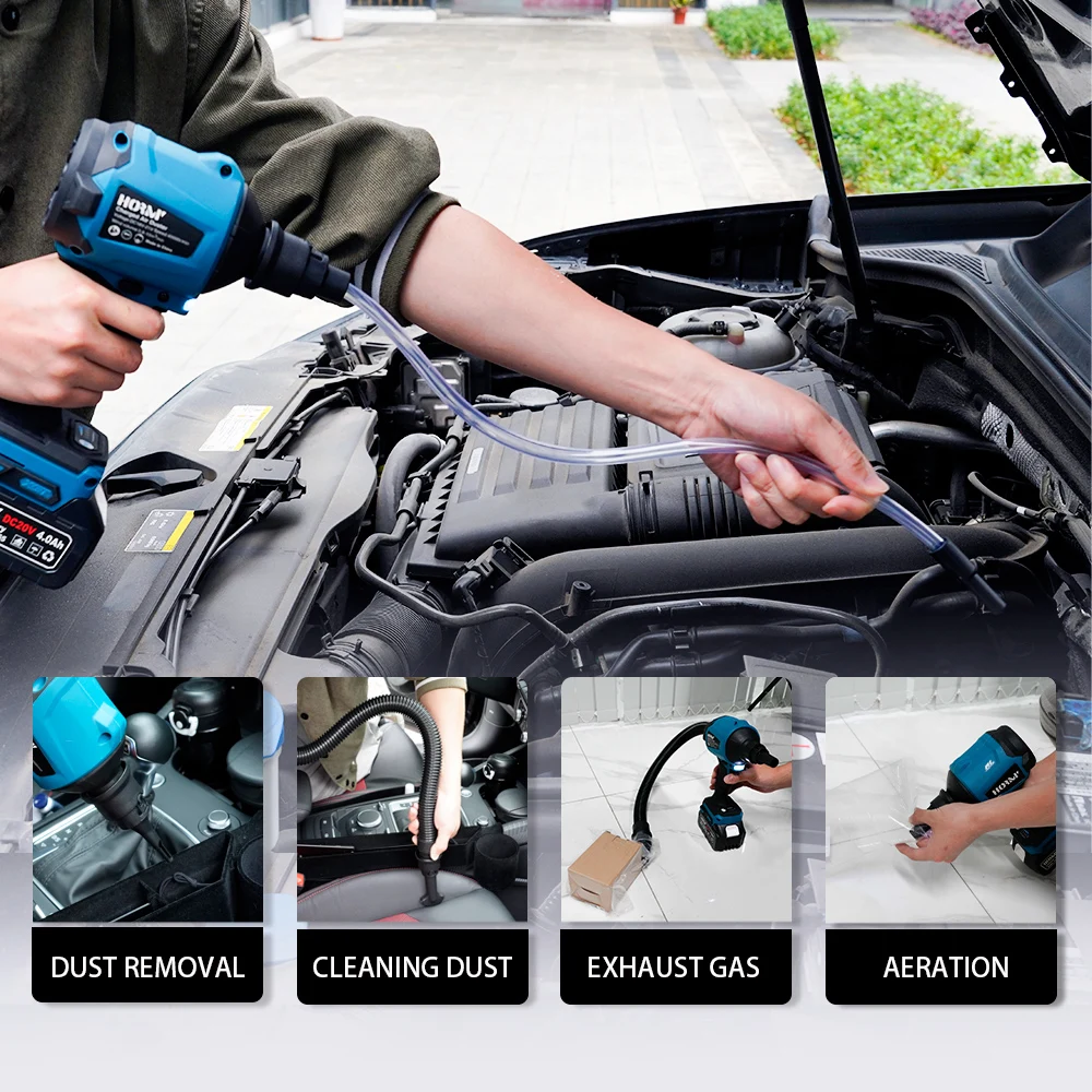 Electric Cordless Air Gun Cordless Multifunction Air Dust Cleanner Collector Blower Brushless Power Tool for Makita 18V Battery