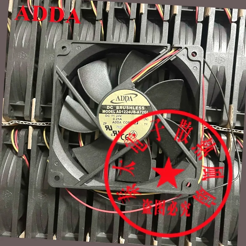 ADDA AD1224UB-A72GL DC 24 V 0,25 A 120 x 120 x 25 mm 3-Draht-Server-Lüfter
