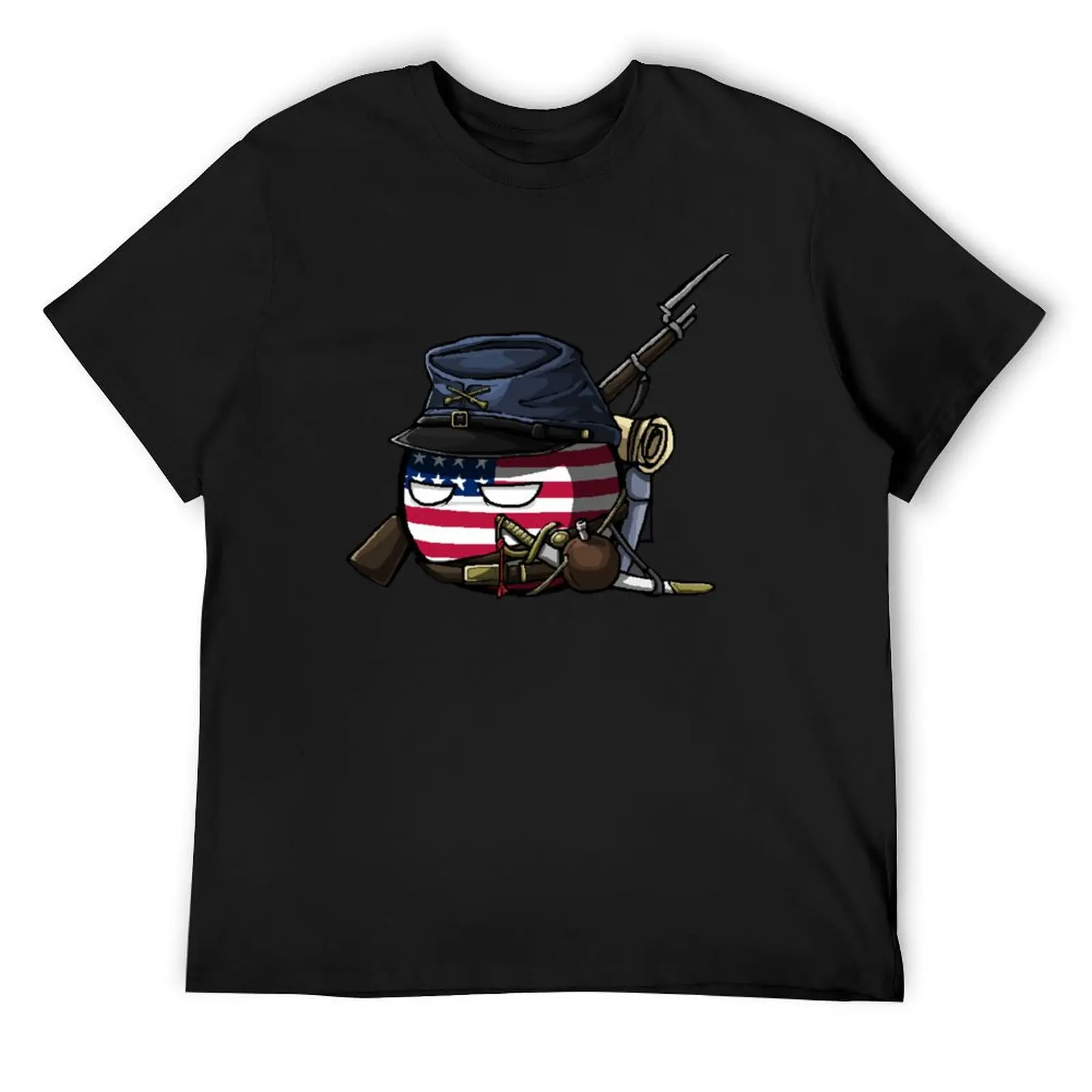 USAball (Countryball) T-Shirt street wear tees mens shirts graphic tee