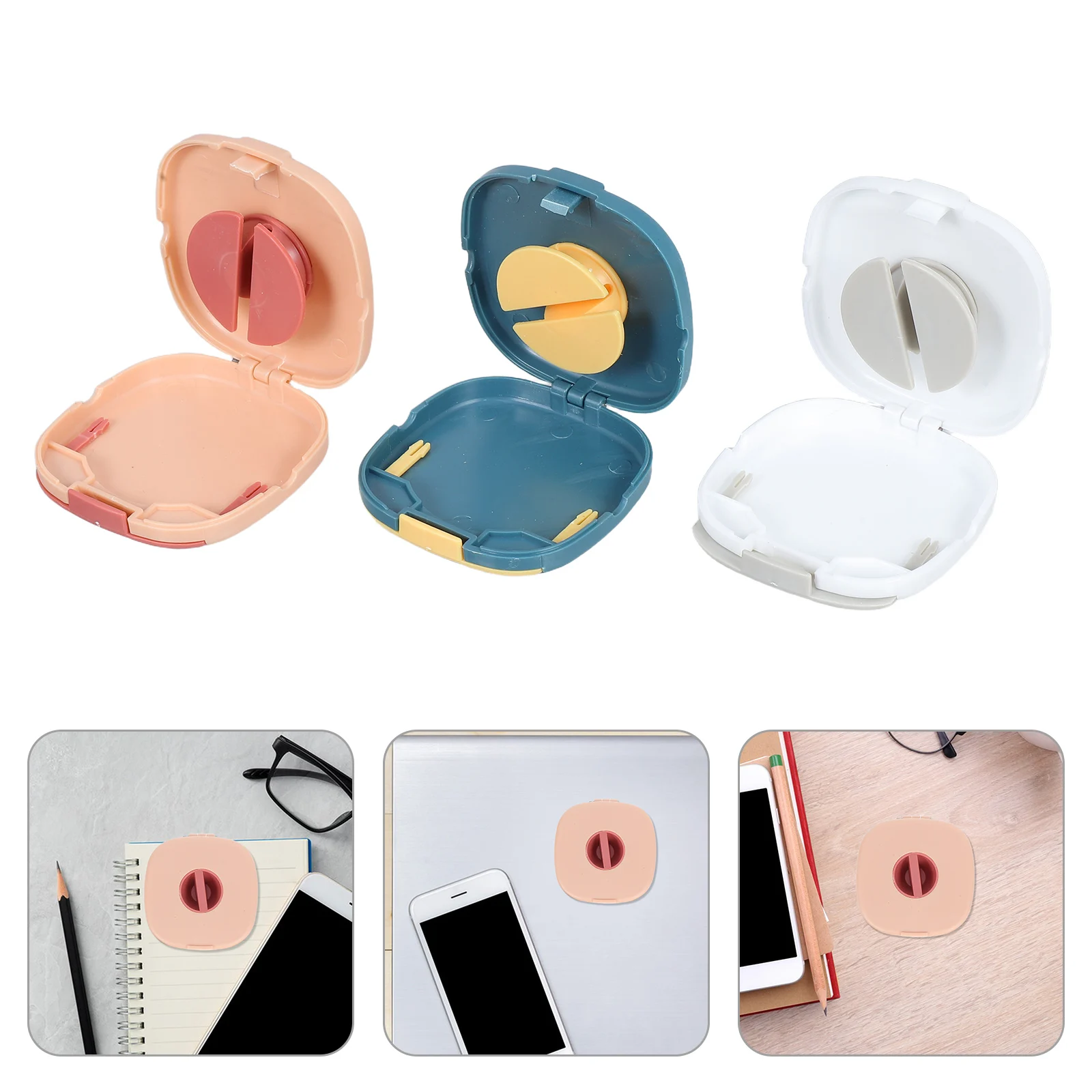 

3pcs Data Cable ganizer Box for Phone Charging Cables Headphones Portable Storage Holder Adjustable Length Tidy Desk Use