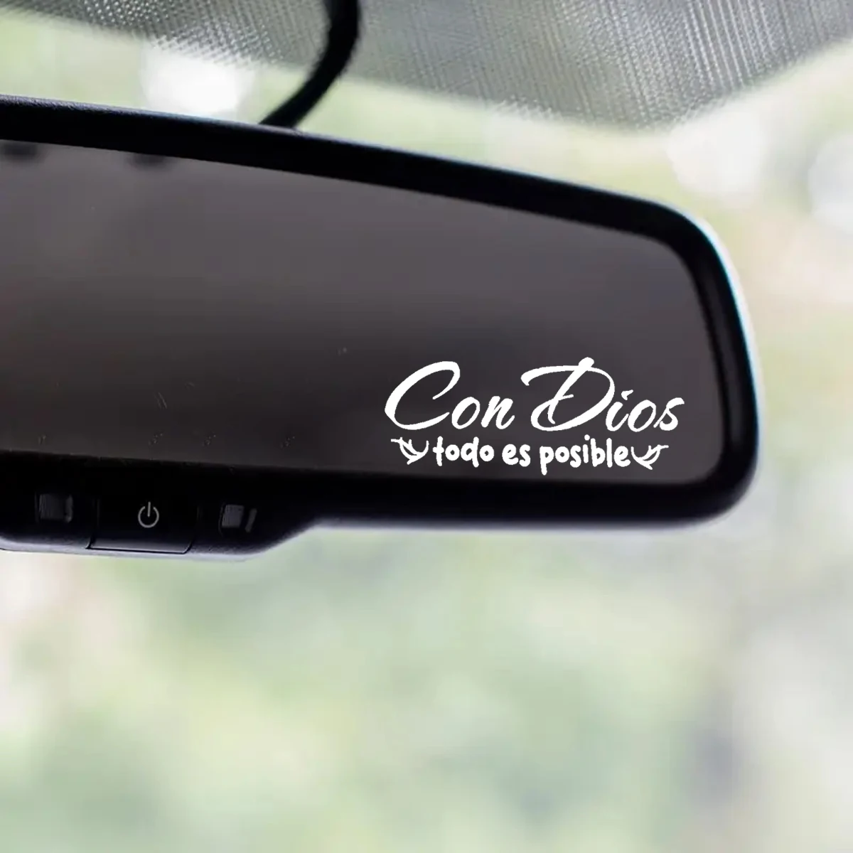 "With God, everything is possible" Stickers for mirrors - ideal gifts for glass surfaces, car trim accessories view 4