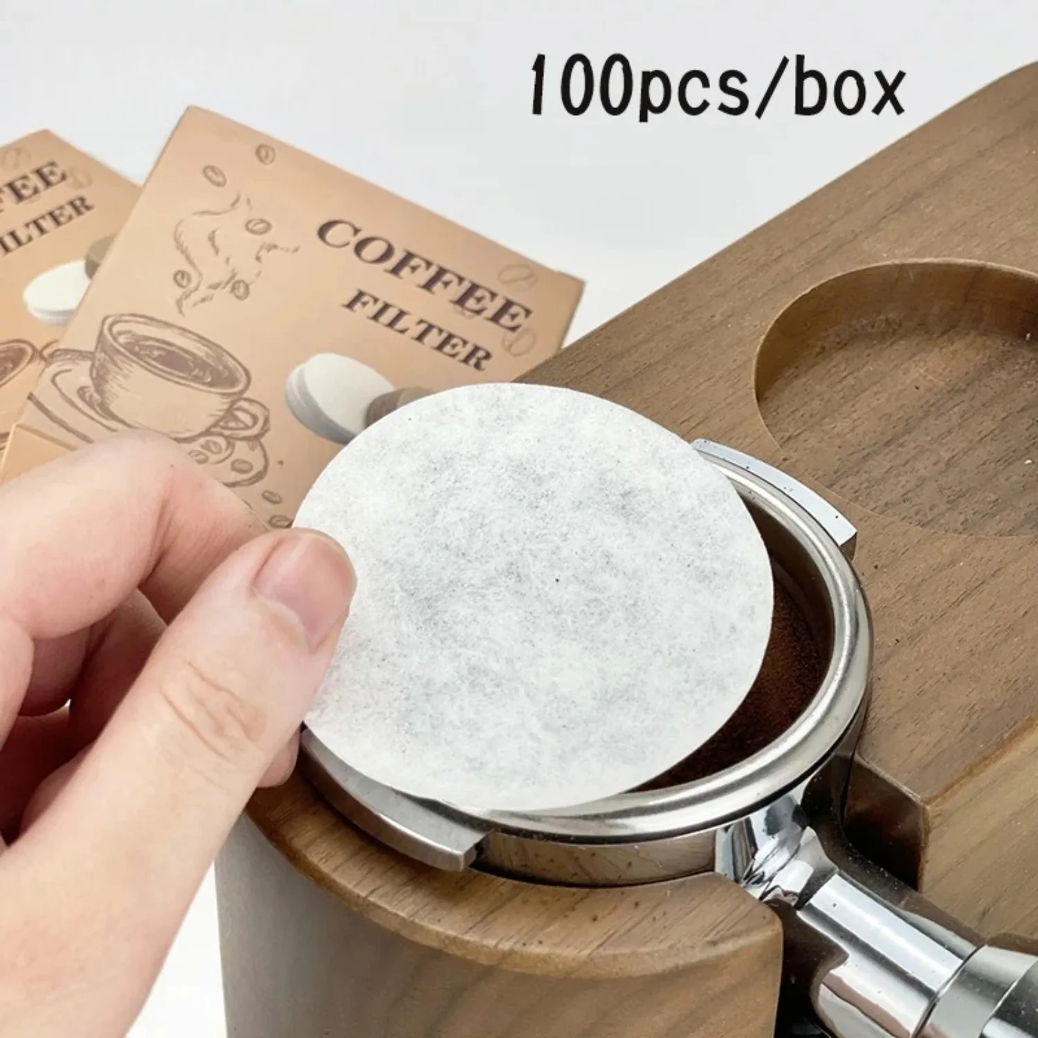 Coffee Filter Paper Espresso Paper Filters 51mm 53mm 58mm 100pcs Puck Screen For  Portafilter Machine Tools