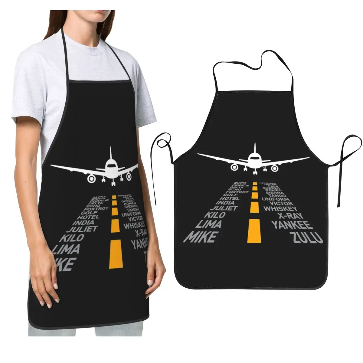 

Подарки для пилота самолета, взлетно-посадочная полоса, фонетический алфавит, фартуки для самолета, шеф-повара, приготовления пищи, выпечки, нагрудник, кухонный сарафан для чистки