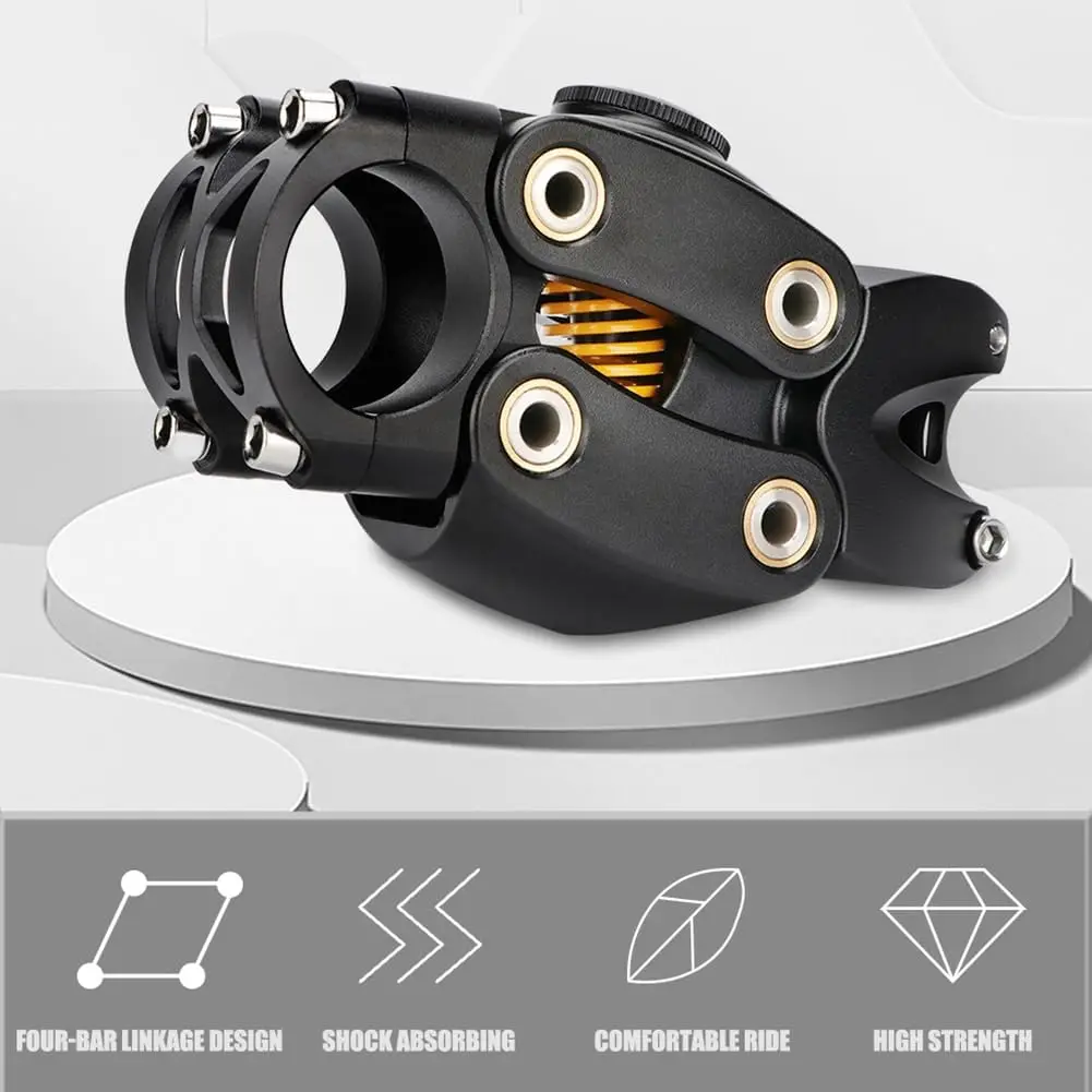 Aluminum Alloy MTB Bicycle Rod Suspension Bicycle Handlebar with Shock Absorber Riser for Road and Gravel Riding