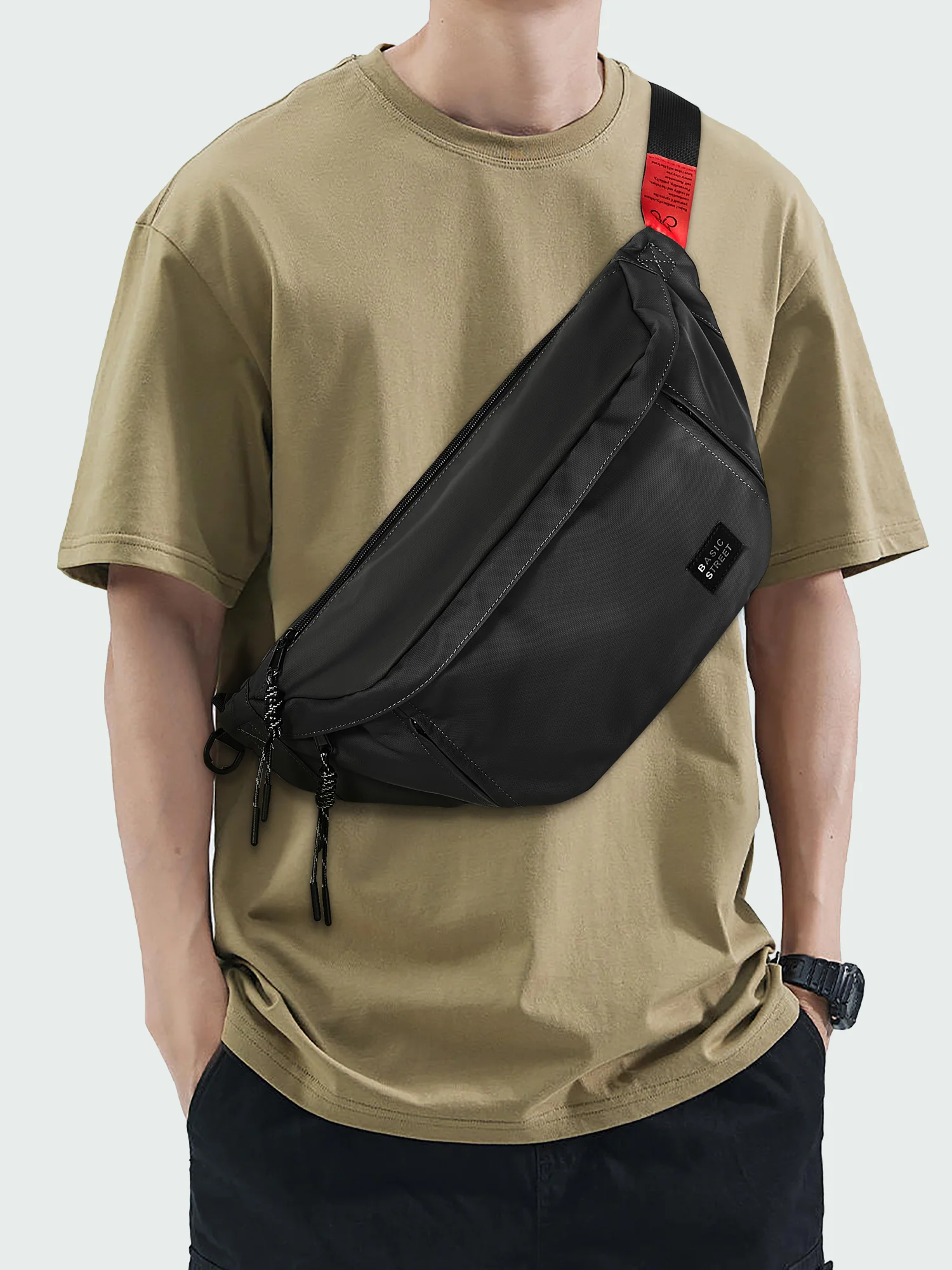 Men's Chest Pack Fashion Messenger Bag Waist Bag Outdoor Sports Cross Shoulder Bag Pack High Quality Waterproof Casual Waist Bag