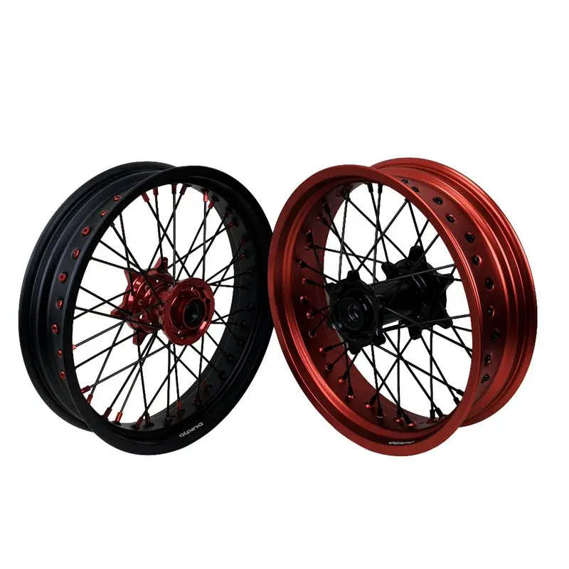 

Matte Rims Fit SX 125 17-3.5/5.0 Wheel Set Motorcycle Supermoto Wheels