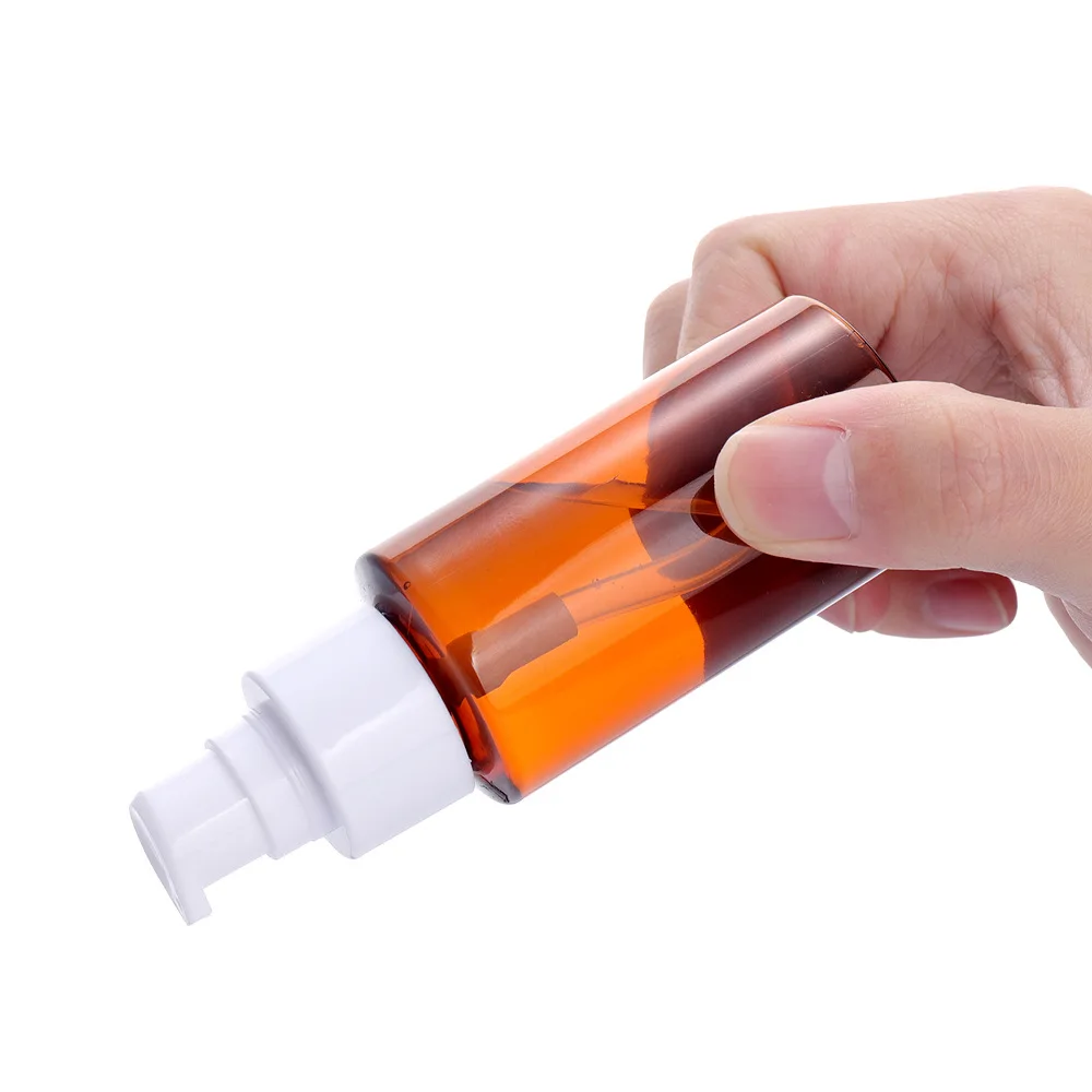 

6Pcs Plastic Storage Bottles Portable Lightweight for Lotion Essential Oils Shower Gel Travel 60ml Random Lid Color