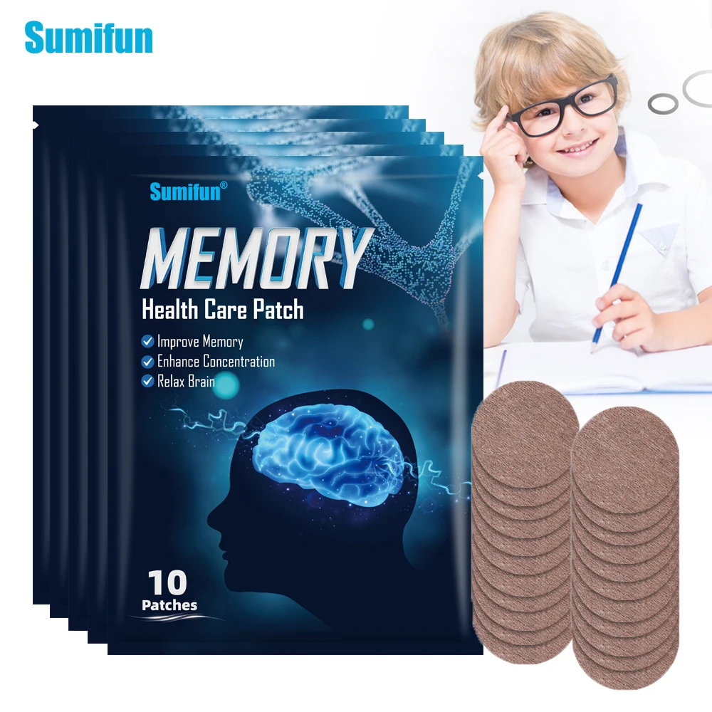 10/30/50Pcs Sumifun Memory Health Care Patches Treating Alzheimer's Disease For Elderly Child Sticker Massage Medical Plaster