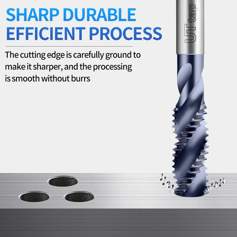 

UT TAP HSSE-M35 TICN Coating JIS Standard Spiral Fluted Tap M1M2M3M4M5M6M8M10M12Metric Machine Screw Thread Ta