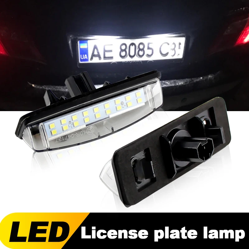 2pcs For TOYOTA Camry/Aurion 06-11 (ACV40/GSV40) Avensis Verso 2001~(ACM20/CLM20) 12v Led License Number Plate Light White