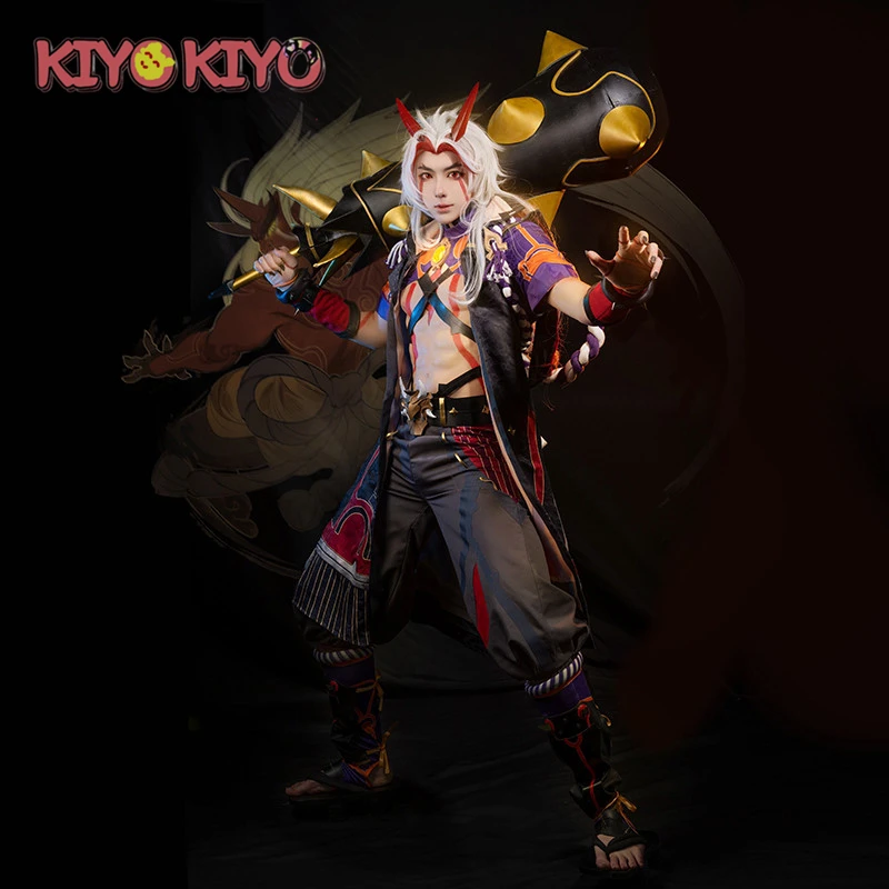 KIYO-KIYO Game Genshin Impact Arataki Itto Cosplay Costume Halloween Costumes