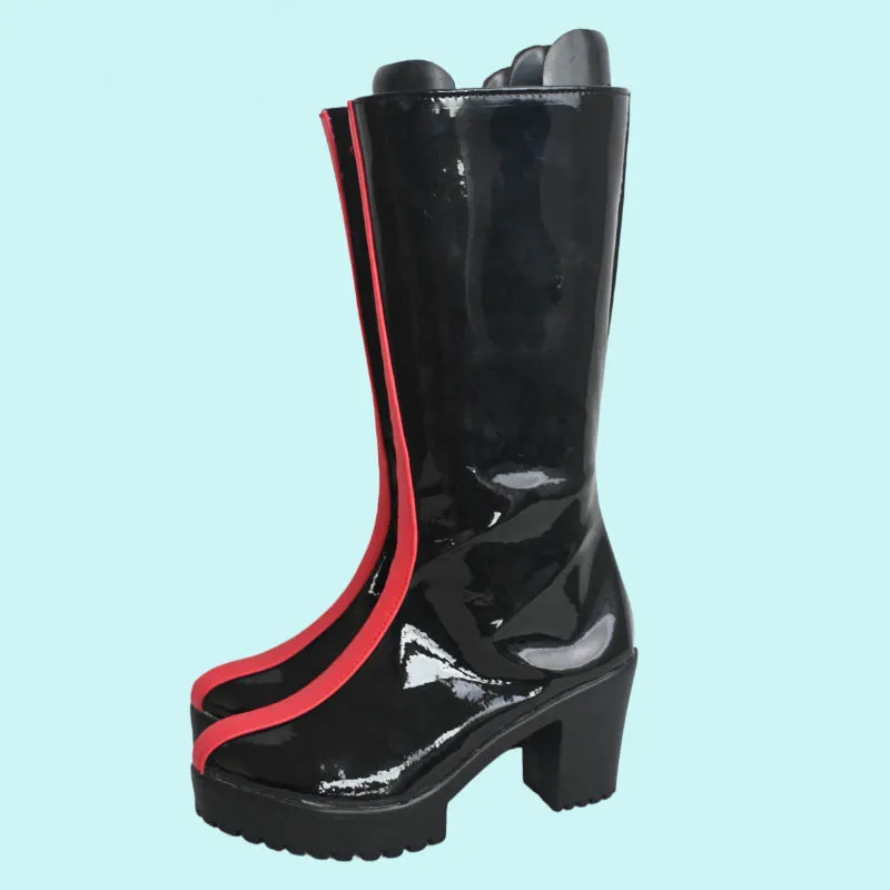 Anime K-Pop Demon Hunters Rumi Scarpe Cosplay Stivali neri Donne Ragazze Halloween Party Gioco di ruolo Scarpe con plateau Performance sul palco