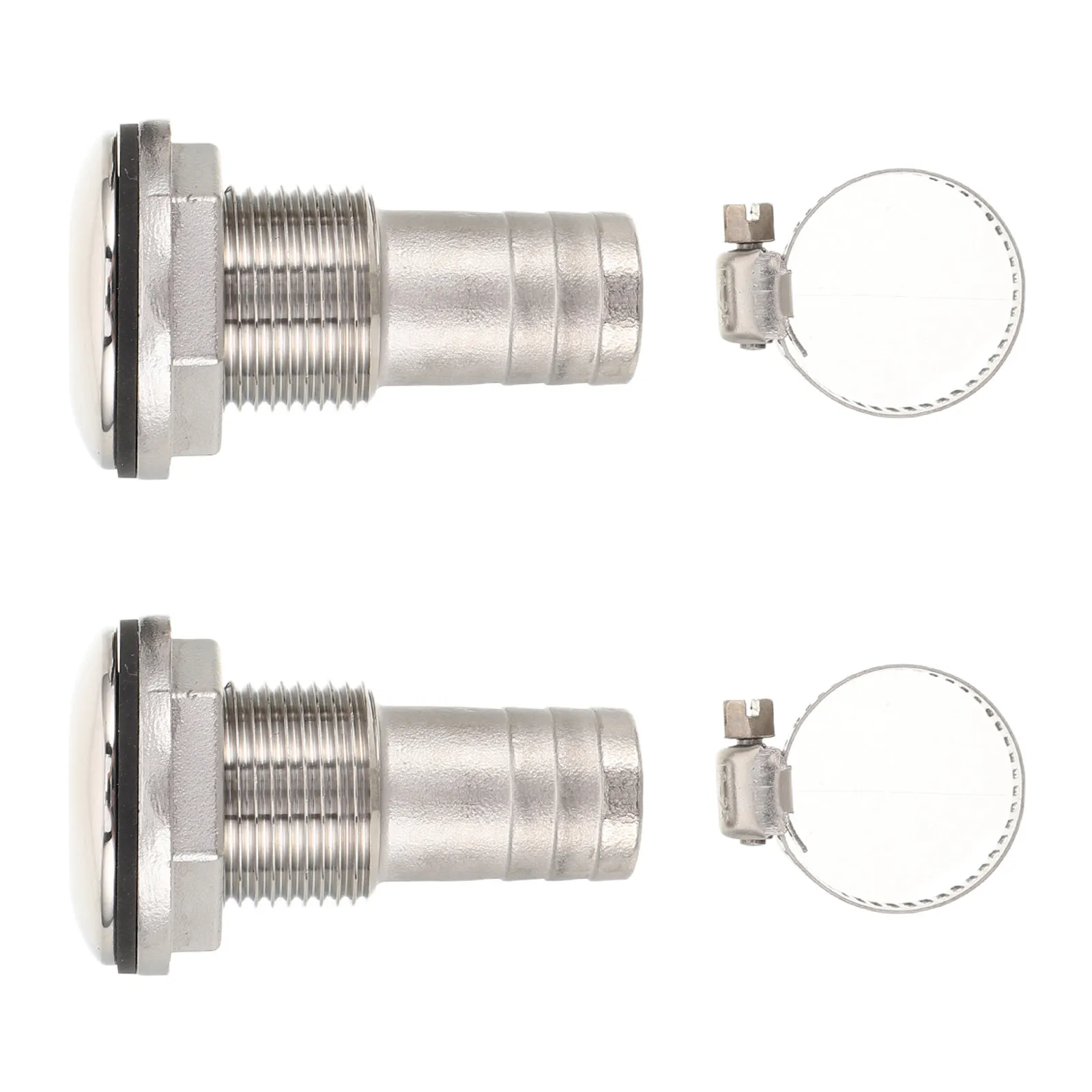 

Boat Deck Drain Outlet Marine Scupper Fitting 304 Stainless Steel Waterproof Resistant Drain Port for Yachts Dinghies