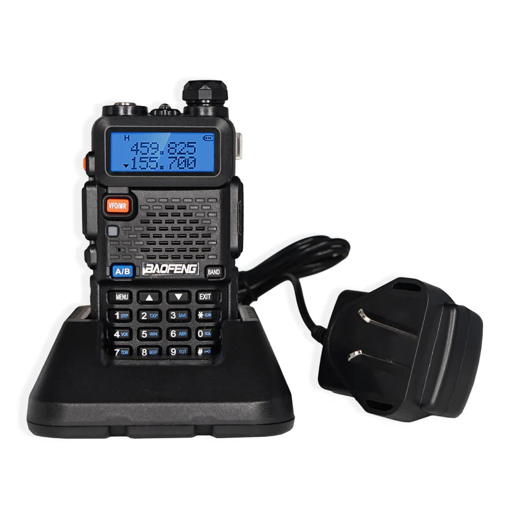 EU/UK/US/AU/USB/wtyczka samochodowa ładowarka do Baofeng UV-5R oryginalny Adapter stacja do ładowania akcesoria do Walkie Talkie UV5R 5RA