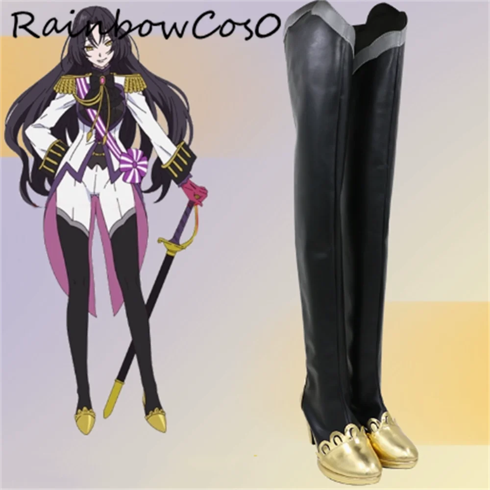 Dominique de Sade Les Memoires de Vanitas The Case Study of Vanitas Cosplay Shoes Boots Game Anime Party Halloween W4918