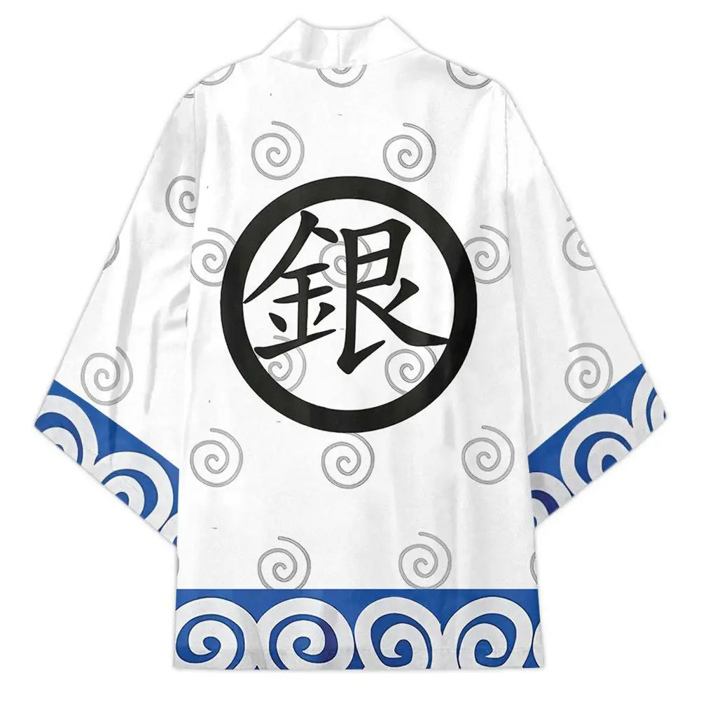 

Anime GINTAMA Series 3D Print Kimono Cosplay Costume 3D Print Kimono for Men Women Short Sleeve Summer Clothes