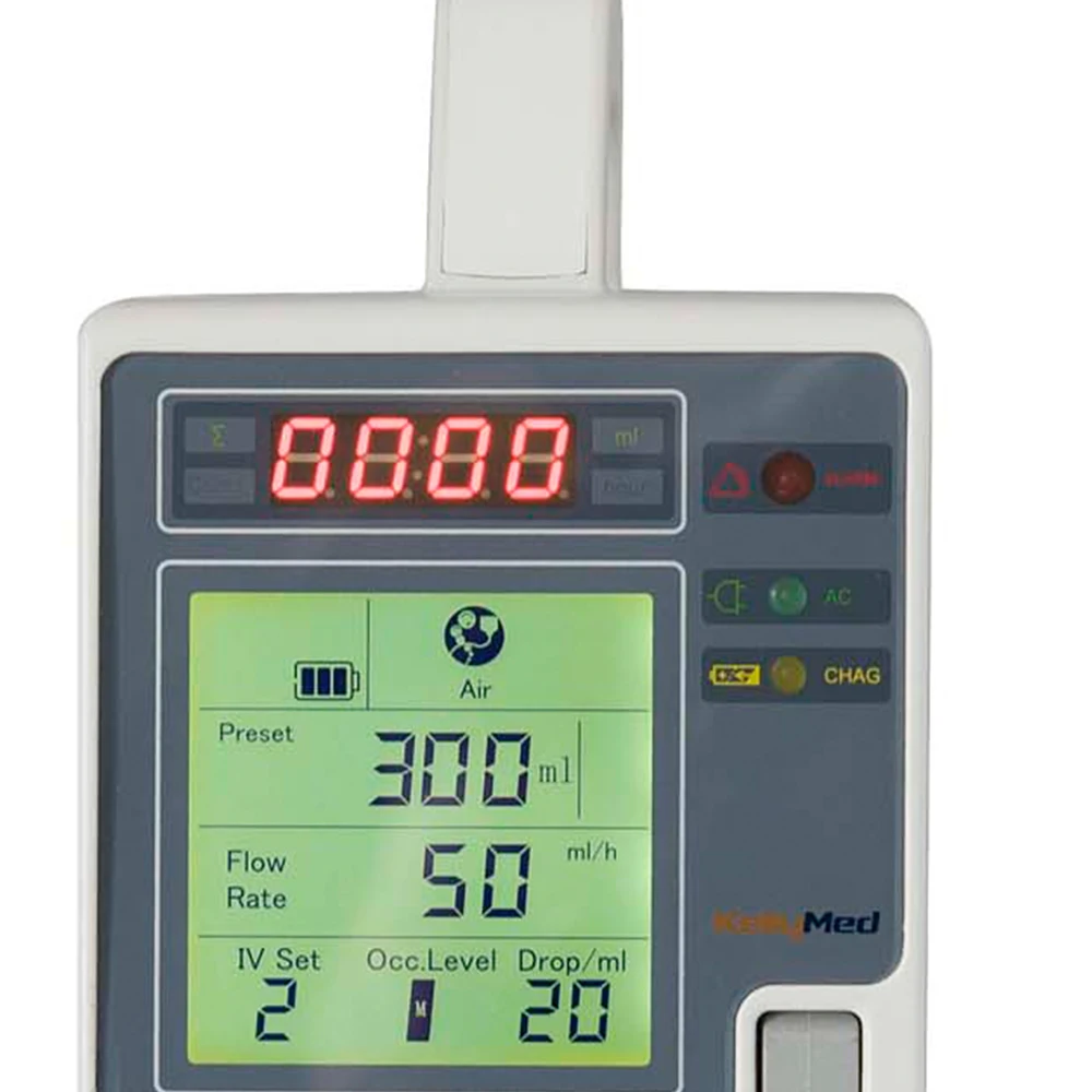 New Coming Body Friendly Single Channel Automatic Iv Set Pump Medical Electronic Infusion 