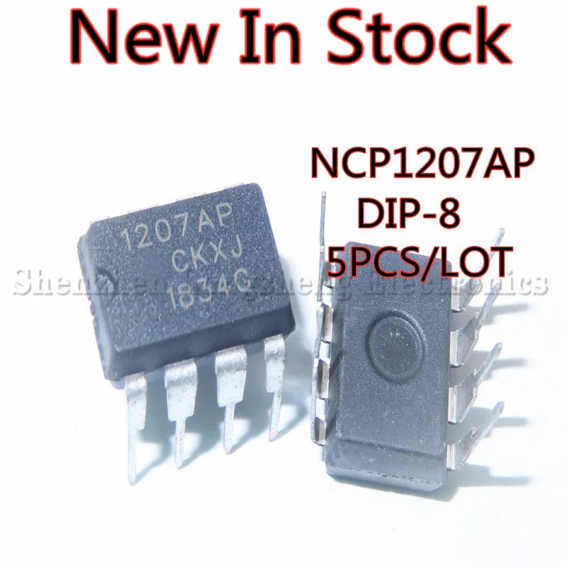 5PCS/LOT NEW 1207AP NCP1207AP DIP-8  Power management chip New In Stock