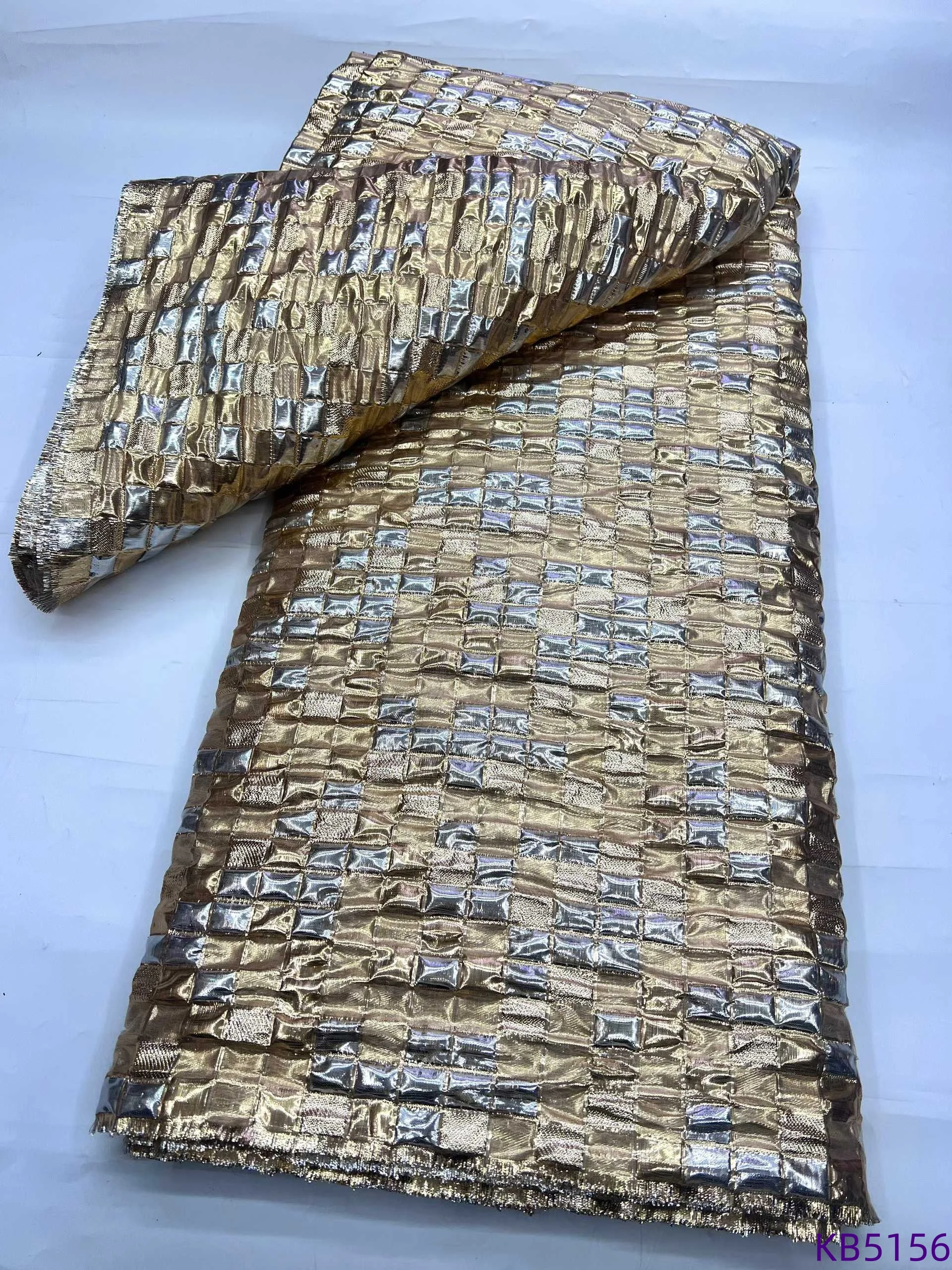 나이지리아 브로케이드 자카드 아프리카 원단 레이스 고품질 2025 튤 레이스 원단 신부용 스팽글 레이스 원단 재봉용 KB5156