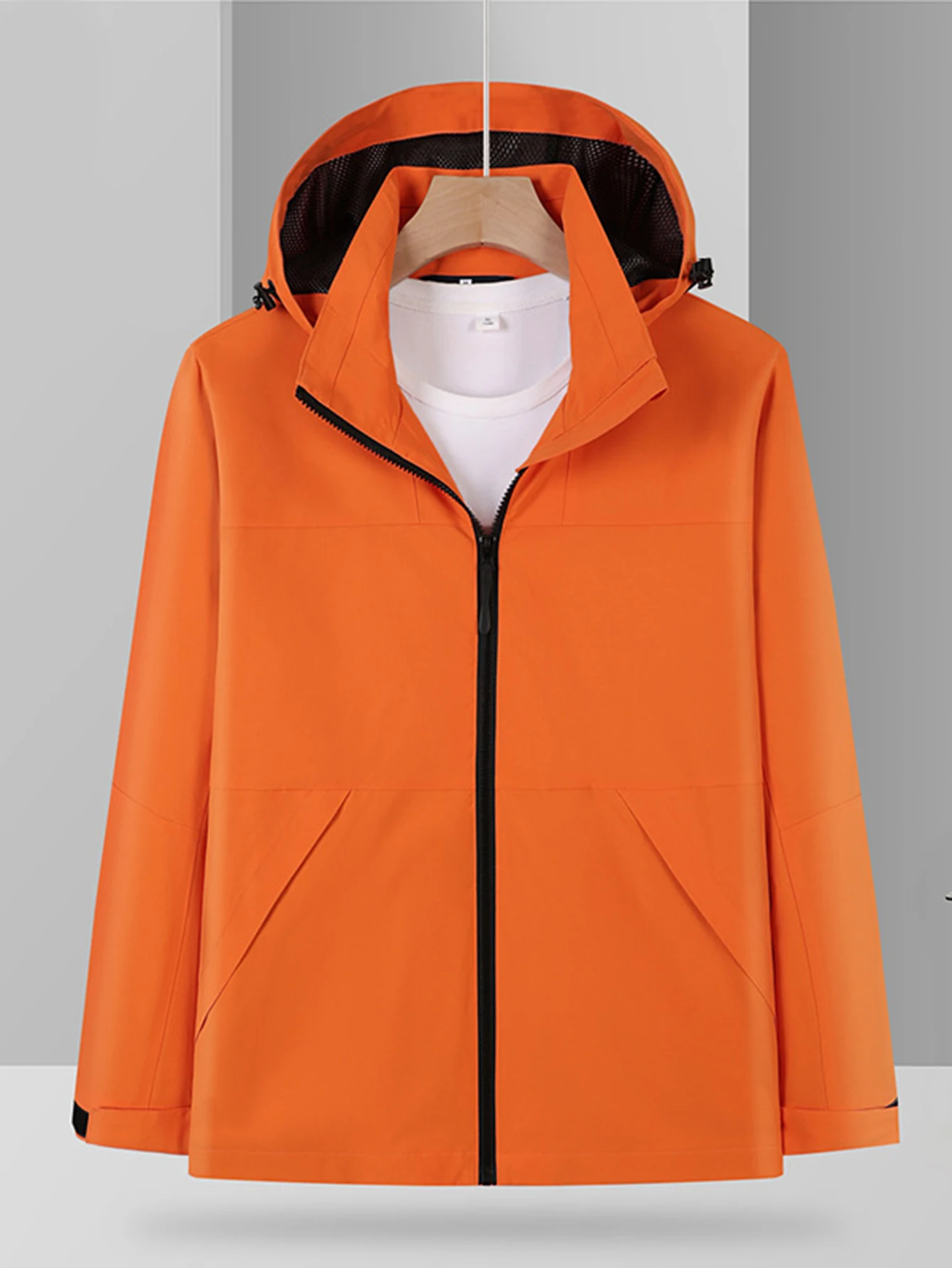 شحن الملابس جولة الرقبة عارضة نمط سترة نسائية عصرية مريحة للتنفس ملابس خارجية لجميع الفصول