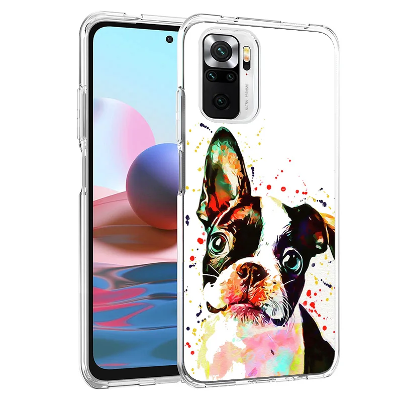 French Bulldog Dog Pug Phnoe Case for Xiaomi Redmi 12 12C 10 10A 10C 10X 9 9A 9C 9T 8 8A 7 7A 6 6A S2 K20 Pro K40 Unique Cover C