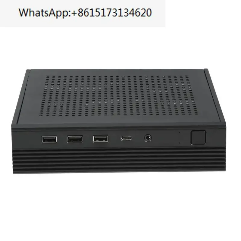 

SKTC TX06 mini cabinet thin itx cabinet mute industrial control handheld mini half-height back hanging