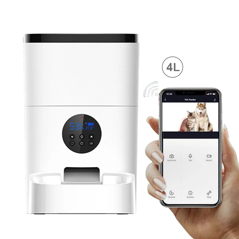 

Smart App Timed Automatic Water Pet Bowl Feeder Pet Dog Cat Automatic Feeder