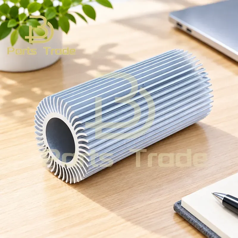 Round LED Heat Sink 50x26x100mm Aluminum Alloy for Ceiling Lights High Power Heat Dissipation Fittings