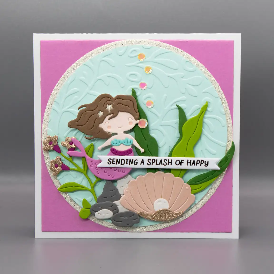 

2025 New Diving Ship Splash Tales Fish Metal Cutting Dies Clear Stamps Bloom Stencil Coral Hot Foil Wax for DIY Making Gift Card