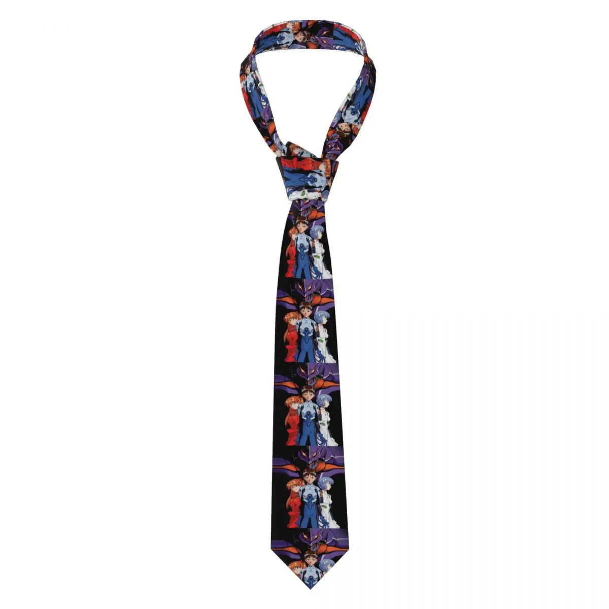 

Пользовательские модные фильмы E-Evangeliones крутые галстуки мужские шелковые манга галстуки для офиса Gravatas