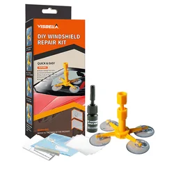 Visbella Car Windshield Crack Repair Tool DIY Upgrade Auto Glass Repair Fluid Window Scratch Crack Recovery Adhesive Kit