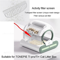 Tonepie Automatic Cat Litter Box Removable Filter Backboard Screen Filter Mesh Effective Sand For TONEPIE TI PRO TI+ Accessories