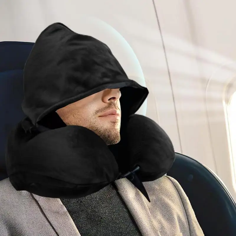 Stuffable Travel Pillow Home Stuffable Pillow Hooded Headrest Sleeping Airplane Stuffable With Clothes Neck Pillow For Extra