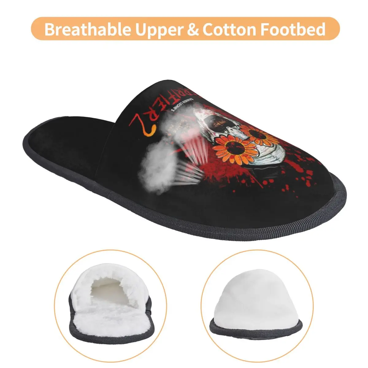 المرعب الفن المهرج الراحة جرجر مع شبشب رغوة الذاكرة النساء أحذية منزل الفندق