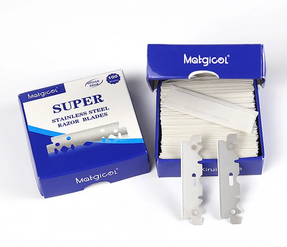 

30/50/100/200pcs Single-sided Razor Blades Men's Safety Shave Shaving Manual Razor Blade Men Shaver Barber Blade Tool