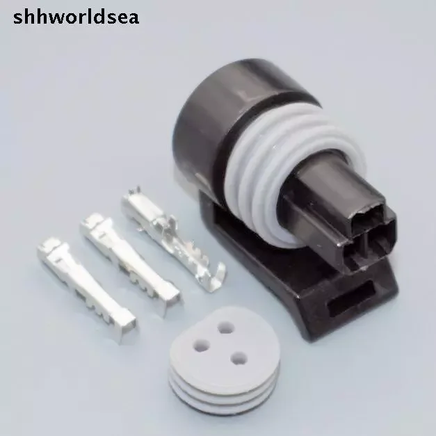 shhworldsea 5set 3 pin waterproof automotive oil Fuel Pressure Sensor Connector plug 12110192 12065287 12078090